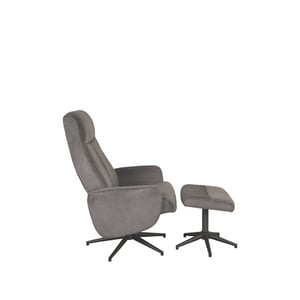 Label51 Fauteuil bergen - cosmo incl. hocker 62x77x53 cm