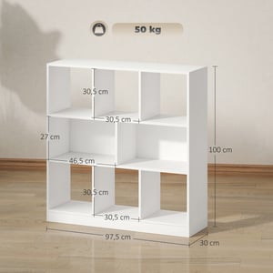 4goodz Boekenkast 8 vakken 30x 97,5x100 cm -