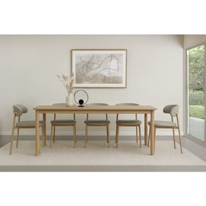 Livingfurn eetkamerstoel micah hush oak set van 2 58x54.4x78cm
