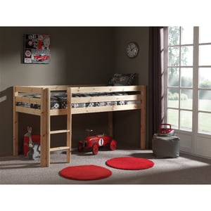 Lucevi pino halfhoogslaper met ladder 90x200cm - h115cm