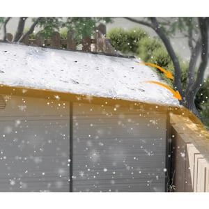 4goodz Kunststof tuinschuur met afsluitbare deuren -