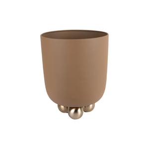 Present Time bloempot estilo medium mocha brown