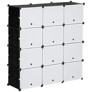 4goodz Schoenenkast opbergbox met 12 kubussen schoenenrek 850-169wt