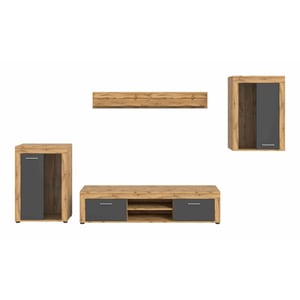Furnilux Jam woonkamercombinatie grijs melamine wotan nb