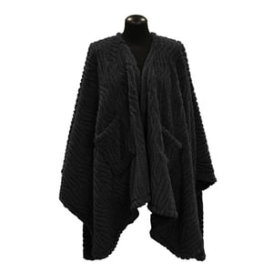 Unique Living omslagplaid clio 148x160cm black