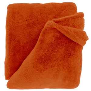 Unique Living plaid justin 150x200cm orange flame