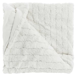Unique Living plaid veerle dove white -150x200cm
