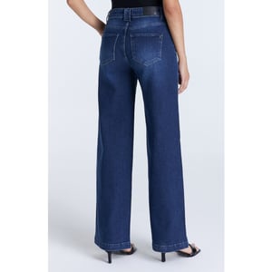 C.O.J. Denim High waist wide leg dark blue