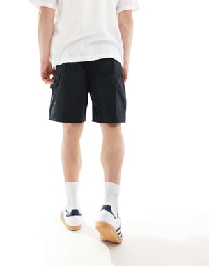 Jack & Jones – Svarta, lösa carpenter-shorts