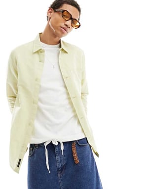 Calvin Klein Jeans – Grön linneskjorta