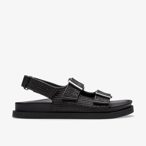Jessamine Sol Svarta Sandaler