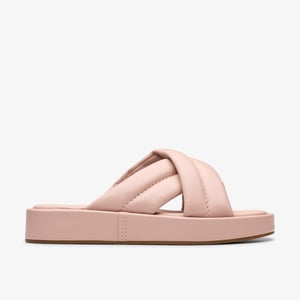 Alda Glide Ljusrosa Lea Sandaler