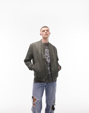 Topman lättviktsbomber i khaki