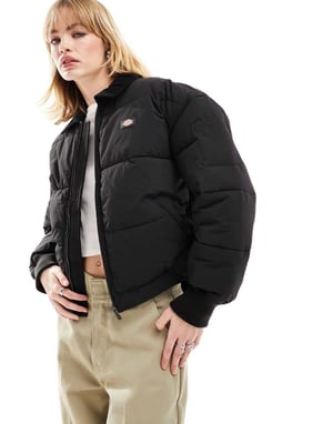 Dickies overbrook eisenhower pufferjacka i svart