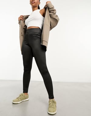 JDY – Svarta, glansiga discoleggings