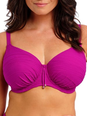 Beach Waves Gathered Full Cup Bikini Top