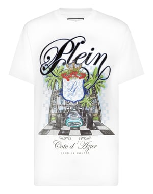 T-shirt med rund halsringning