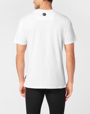 T-shirt med rund halsringning