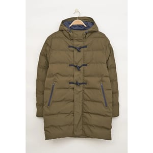 Batela Khaki puffer heren winterregenjas bloemendaal -