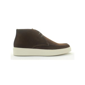 Giorgio 13792 donker (chocolate) suede veterschoen met rubber zool