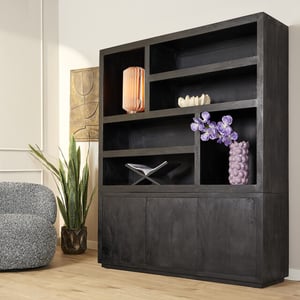 Starfurn vakkenkast brussel black xl 160 cm