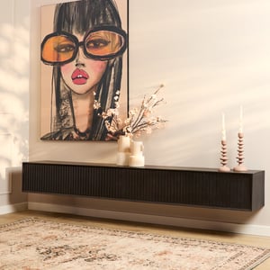 Starfurn zwevend tv meubel madison black 240 cm