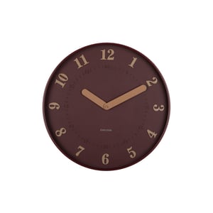 Karlsson wandklok amena bordeaux- Ø40cm