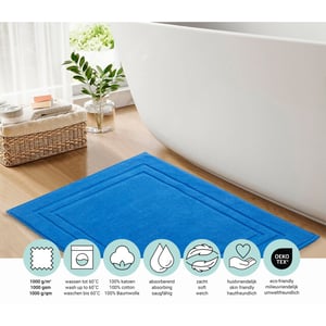 DoubleDry Hotel badmat 50 x 80 cm – 100% katoen – zacht en absorberend –