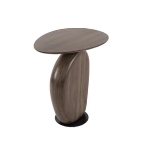 Hoyz bijzettafel art solid massief acacia glaze brown