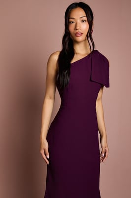 Coast Honoured Bow One Shoulder Maxi Bridesmaid Dress