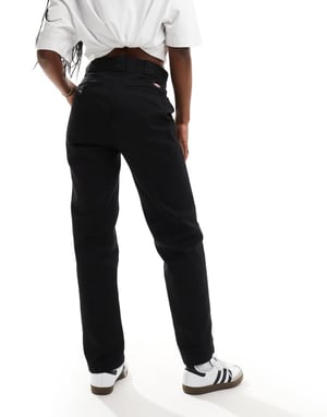Dickies – Elizaville – Svarta byxor med rak passform