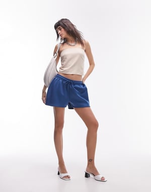 Topshop – Taupefärgad bandeautopp