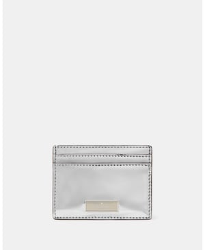 Bridget Mirror Metallic Small Slim Card Holder
