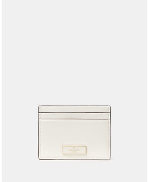 Bridget Crinkle Patent Small Slim Card Holder