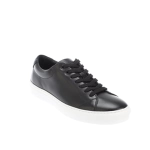Men's Boss Enlight Leather Trainers in Black