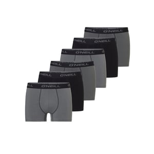 O'Neill Heren boxershorts trunks 6-pack zwart/grijs