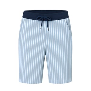 Phil & Co Heren korte pyjamabroek gestreept/effen blauw 2-pack