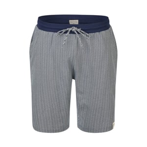 Phil & Co Heren shortama korte pyjama set palm blauw