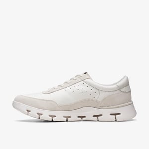 Nature X One Witte Leren Sneakers