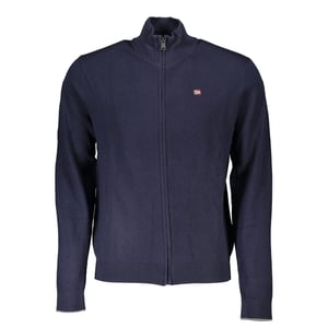 Gebreide Zip-up Cardigan Navy
