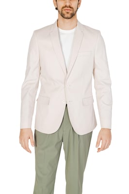 Beige Blazer Avslappnad Stil