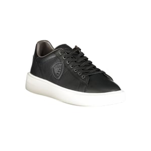 Blauwe Casual Leren Sneakers