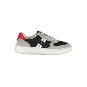 Blauer Blauw Leren Heren Sneakers