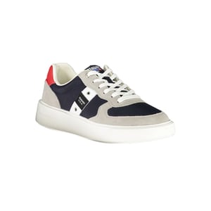 Blauer Blauw Leren Heren Sneakers