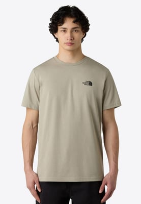 The North Face Mens SS Simple Dome T Shirt in Clay Grey