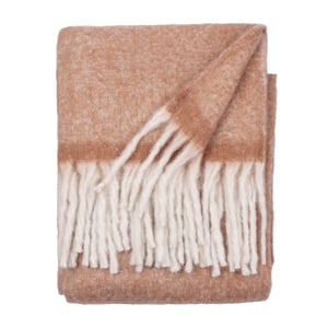 furn. Cozy Woven Tasselled Throw, Rust