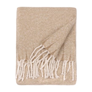 Wylder Isla Woven Tasselled Throw, Natural