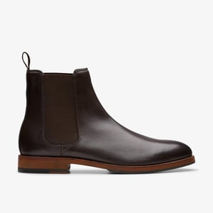 Craft James Top Chelsea Boot Dark Brown Leather Boots