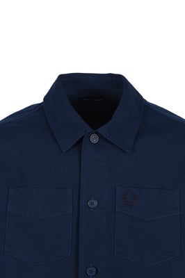 Fred Perry Twill Overshirt Tennis Blue