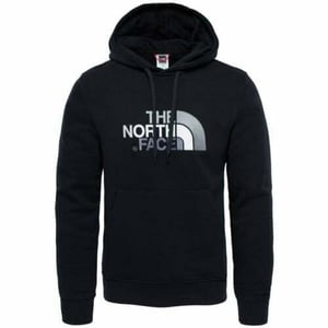 The North Face Embroidery Drew Peak Black Hoodie